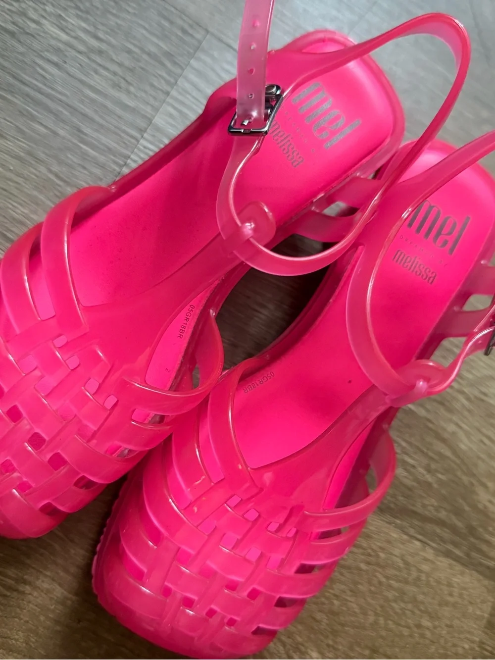 Mini Melissa Vixen Pink Jelly Heeled Sandals - 3